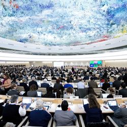 Der dicht gefüllte Sitzungssaal des UN-Menschenrechtsrates.